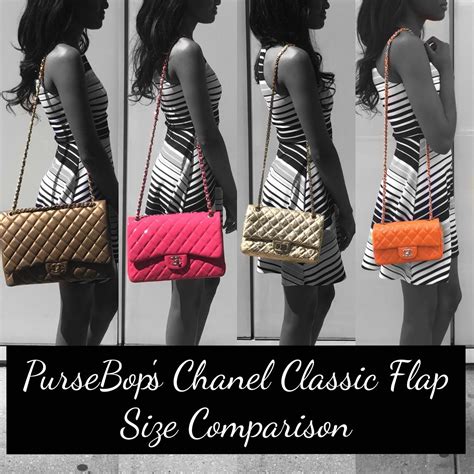 chanel mini flap sizes